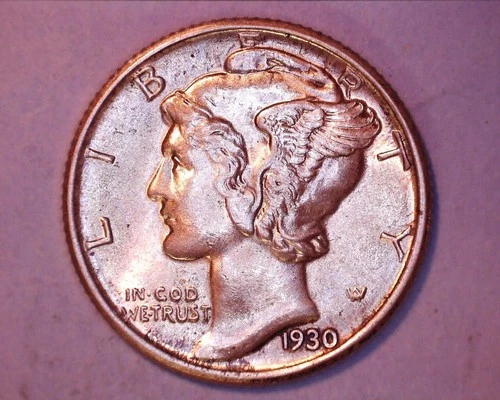 1930 Mercury Head Silver Dime BU Cond. FSB  *** 217-6AA
