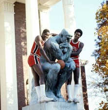 Portrait of Louisville Allen Murphy and Junior Bridgeman posing wi- Old Photo