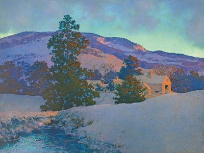 Dingleton Farm, Maxfield Parrish, 15'' X 20'' Art Nouveau giclee print