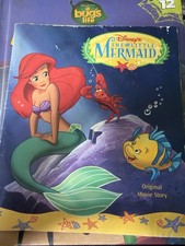 Vintage 1990 Disney The Little Mermaid Read AlongStory Book Ariel Original Movie