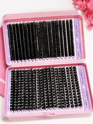 Hollylash Individual Eyelash Extensions Black Natural Reusable 8-12mm SMDC-004