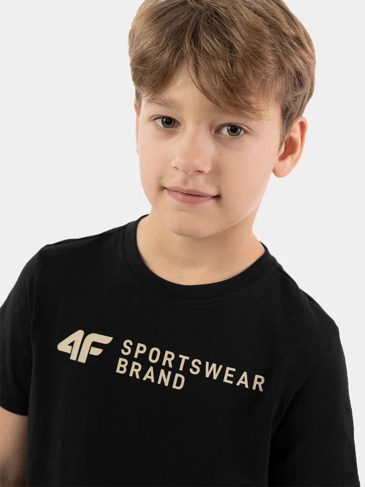 T-shirt enfant 4F avec imprimé enfant noir Taille 122CM - Photo 3/4