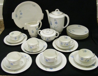 Arzberg Lunch 22pc Set Coffee Pot, Cream & Sugar, Cups & Saucers,  Plates,  Tray