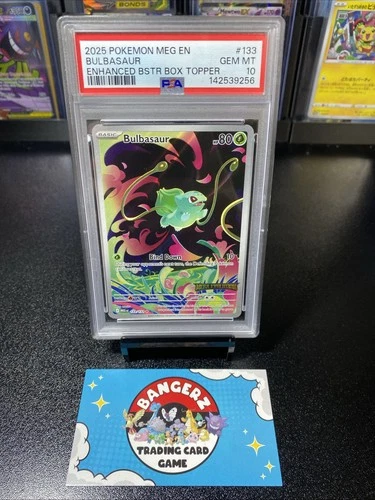 2025 Pokemon Mega Evolutions Bulbasaur stamped  133/132 PSA 10