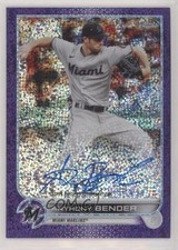 2022 Topps Chrome Rookie Purple Speckle Refractor /299 Anthony Bender Auto 1b8