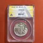 1938 Walking Liberty Half MS 62