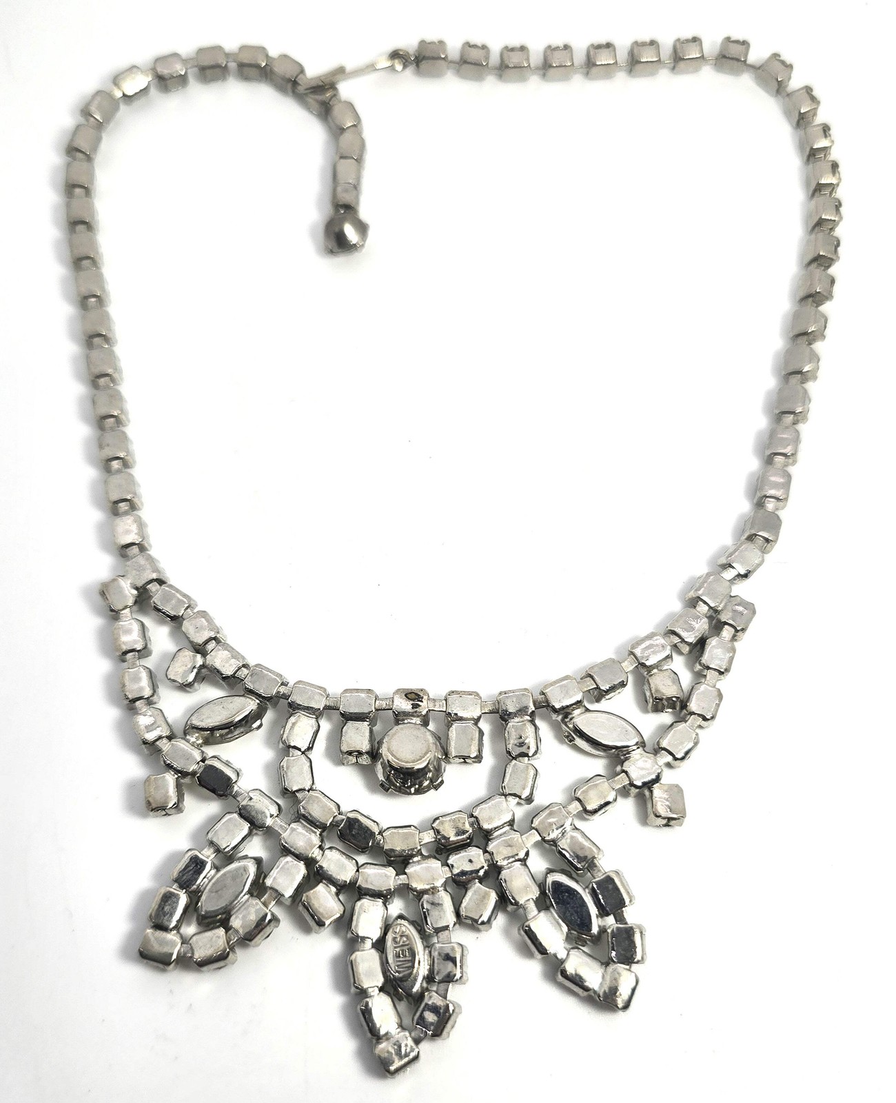 Weiss large clear sparkling statement signed rhin… - image 4