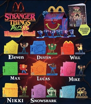 ストレンジャーシングス ハッピーミールトイ コンプリート McDonald's Stranger Things Collectibles Complete Set (1-10) With