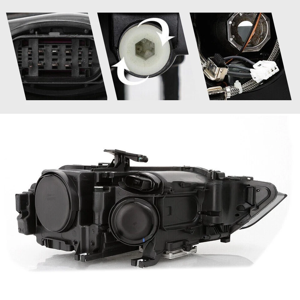 HID/Xenon Headlight For 2013-2016 Audi A4 w/o Bulb w/o AFS Left Driver Side Foto 4 de 4