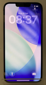 Apple iPhone 14 128GB Handy 89% Akku weiß mit leichtem Displayriss PORTOFREI