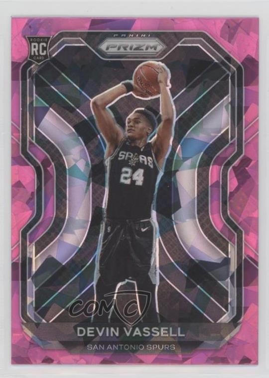 2020-21 Panini Prizm Pink Ice Prizm Devin Vassell #252 0b02