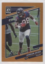 2021 Panini Donruss Optic Orange Prizm 163/199 Jordan Akins #103 0nr3