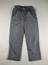 Vintage Nike Black Nylon Windbreaker Cargo Track Pants Size Small