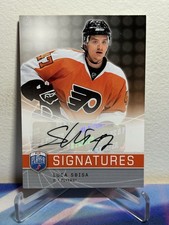 2008-09 Upper Deck BE A PLAYER Hockey LUCA SBISA #S-LS SIGNATURES ROOKIE AUTO