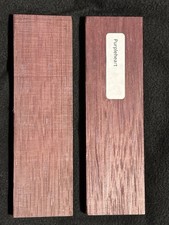 PURPLEHEART  2 WOOD BLANKS  5 1/2  x1 1/2  x7/16  