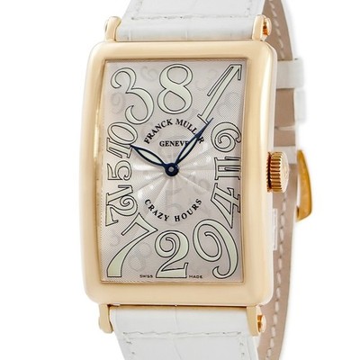 FRANCK MULLER Long Island Crazy Hours 1200CH 4N 18K Roségold massiv blau h