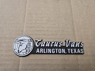 Taurus Vans Arlington Texas TX Car Dealership Dealer Emblem Badge Logo Name 