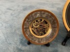3pc Vtg Japanese Chokin Art Plate Set 24K Gold Dragon Bird Made in Japan — photo 2