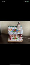 Christmas Lit Up Gingerbread House