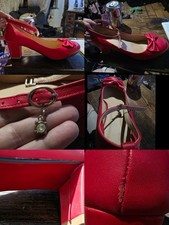 Red Lolita/Kawaii Style Shoes Size 6