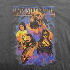 WrestleMania 2022 T Shirt Adult Large Gray Graphic Print Roddy Piper Jake Snake