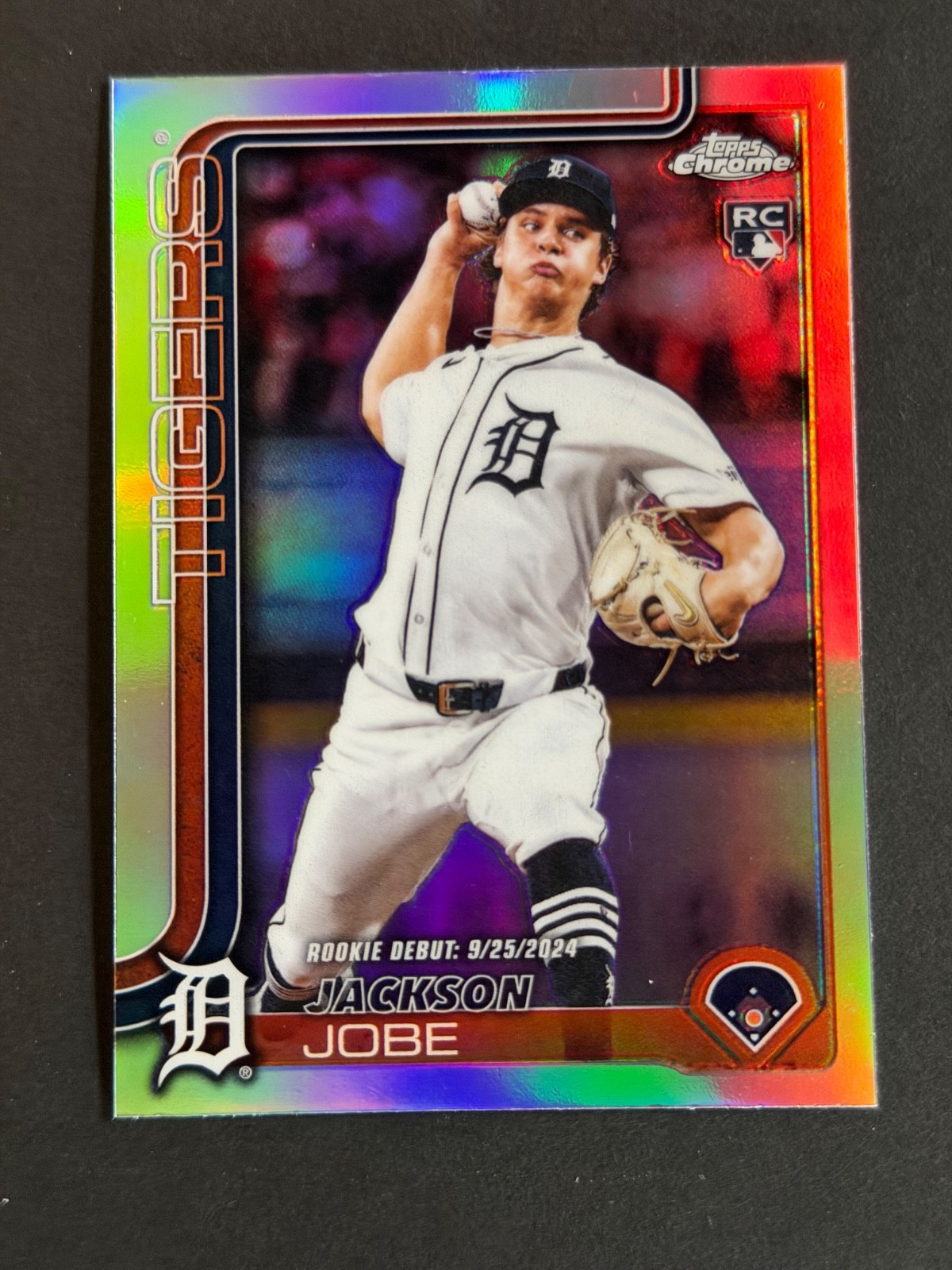 2025 Topps Chrome Update Jackson Jobe Rookie Debut RC Refractor #USC48