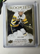 2016-17 Upper Deck Ice - Exquisite Rookies Dominik Simon #R-3 /299 (RC)