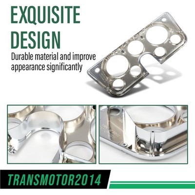PIT66 Truck Dash Bezel Chrome 7 Hole Plastic Fit For 1967 1972 Chevy C10 Gmc C10 Pickup Truck