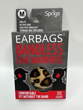 Sprigs Earbags Bandless Ear Warmers Earmuffs w/ Thinsulate - Leopard MEDIUM