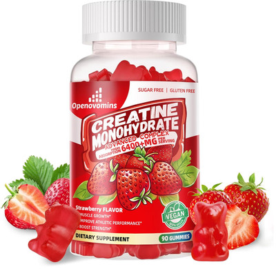 Creatine Monohydrate Gummies Complex for Men & Women -Advanced Formula W/L-Tauri