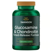 Swanson Glucosamine and Chondroitin Sulfate - Timed-Release Formula 120 Tablets