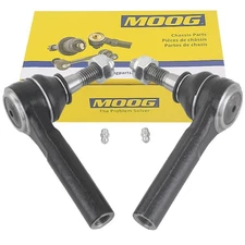 2PCS MOOG Front Outer Tie Rods End Links For Chevy Silverado Sierra Hummer H2