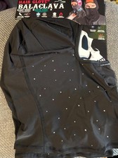 HAIR GLOVE LADIES BALACLAVA BLACK "STARRY NIGHT" WINTER WEIGHT FACE MASK