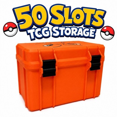 Pokemon Charizard TCG 50 SLOTS Storage Box (3D Printed) Plus Quality