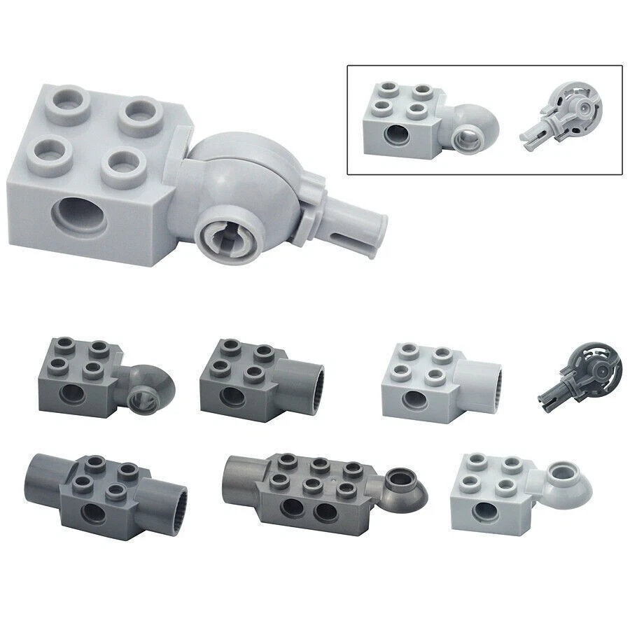 For Lego Technic Rotation Joint Ball + Mod Brick W/ Pin Hole, Socket Loop Parts - Image 2 of 4
