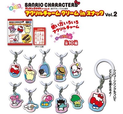 Sanrio Figuren Acryl Charms Creme im Snack Vol.2 10er Set Takara Tomy 813Y