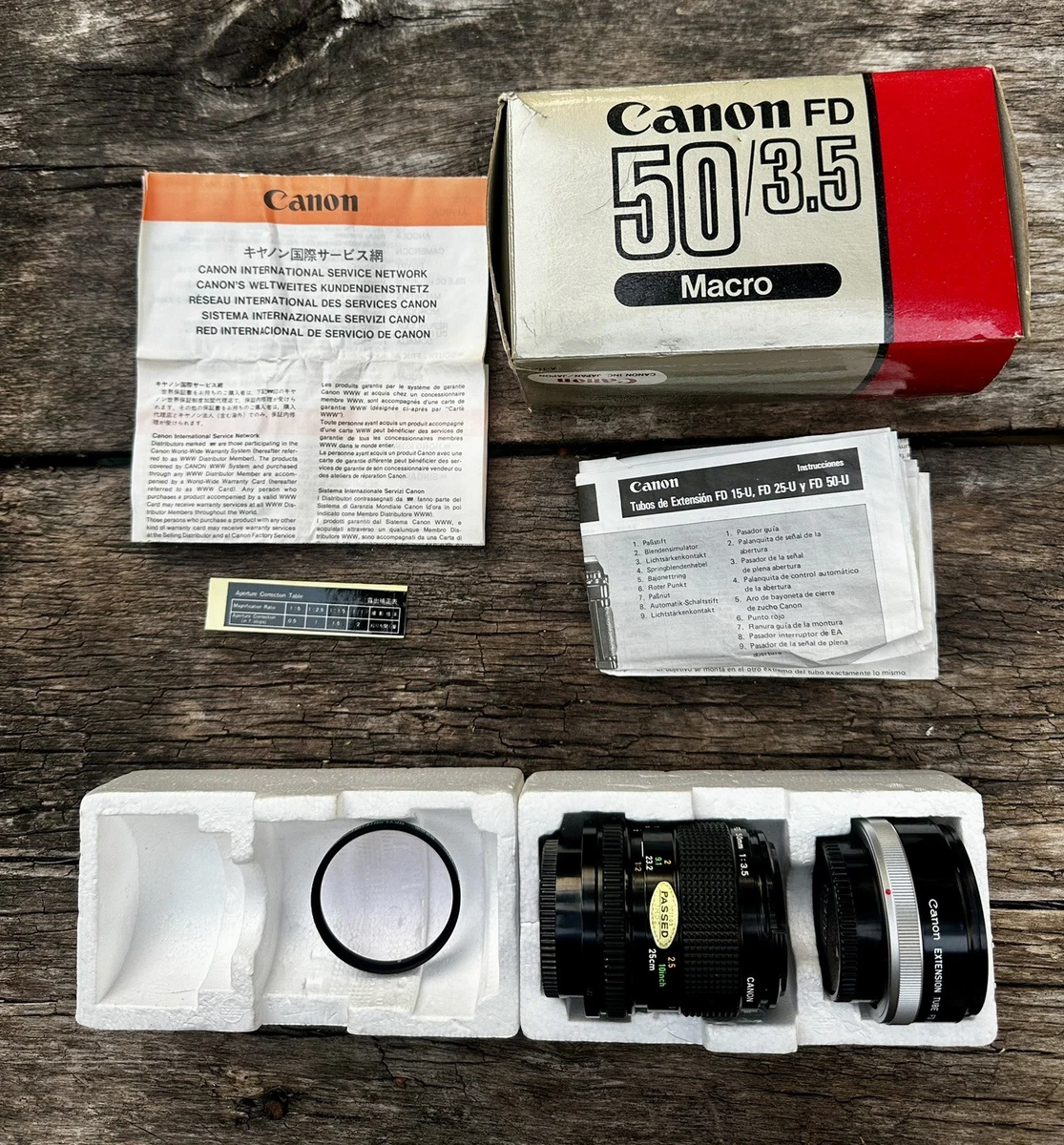 Canon FD f/3.5 Camera Lenses 50mm Focal for sale - eBay