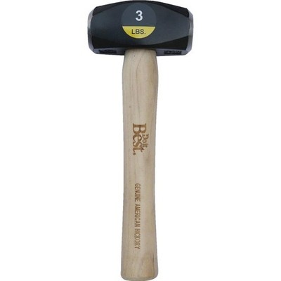 Truper 30948 3-Pound Drilling Hammer, Hickory Black 