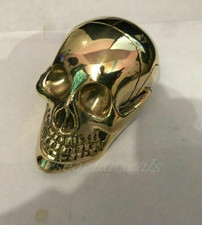Skull Head Solid Brass Handle for Wooden Walking Stick Vintage Cane Gift