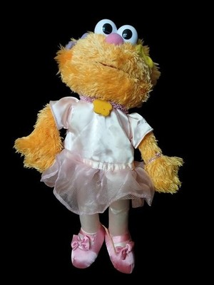 Zoe Sesame Street 10'' Plush Hand Puppet in Pink Tutu Gund