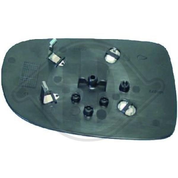 Spiegelglas Aussenspiegel Links Diederichs 1813227 FÜR Opel Ersatzglas Spiegel-image