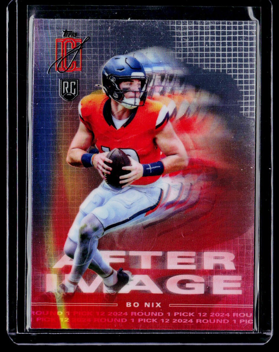 Bo Nix 2024 Topps Signature Class After Image #AI-9 Denver Broncos