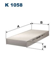FILTRON INNENRAUMFILTER PARTIKELFILTER passend für RENAULT TWINGO | K 1058