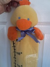 Duck Toddler Growth Chart Wall Hanging Six Photos Frame Fabric 24"-60" Unisex