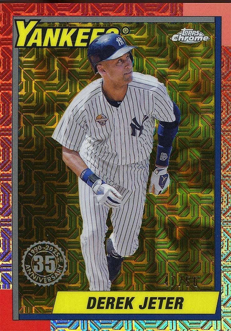 Derek Jeter 2025 Topps Chrome '90 GOLD Refractor New York Yankees