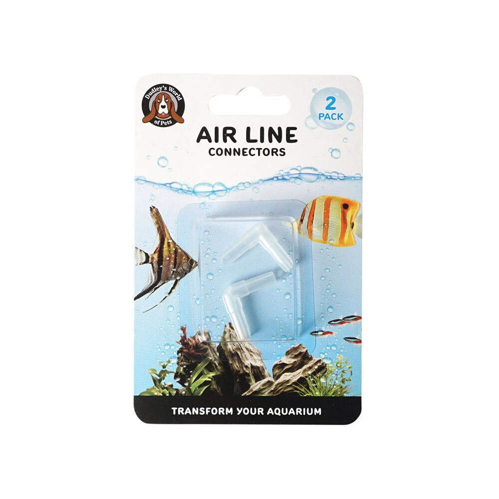 12pc Dudley's World Of Pets Aquarium/Fish Tank Tube Air Line Connector L