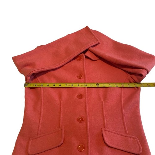 Vintage Talbots Alpaca Blend Jacket Sz PM Pink Button Coastal Grandma Old Money - Picture 10 of 10