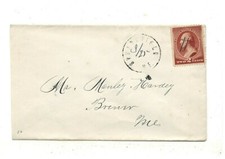 c1870 Cover: Postmarked Springfield, Maine w/Stamp