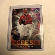 Sam Bachman 2021 Bowman Draft Chrome Genesis Insert Prospect