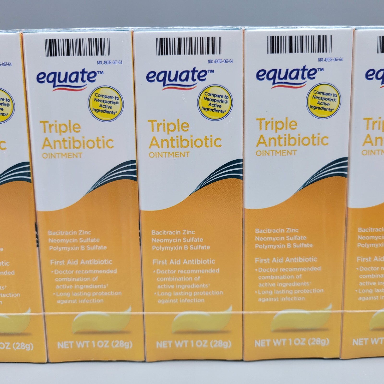 Equate Triple Antibiotic Ointment First Aid 1oz (28g) Sealed 6 Pack Exp